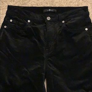 7 For All Mankind Black Corduroy Jeans - Size 27